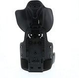 Safariland 6004UFA and 568BL on Single Strap Leg Shroud with QLS 22 Receiver, Plain Black Finish, Left Hand