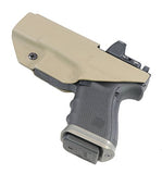 Fierce Defender IWB Kydex Holster Compatible with Glock 19 23 32 w/Optic Cut Winter Warrior Series -Made in USA- (FDE