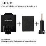 Aluminum NVG Helmet Mount Compatible with GoPro Hero 8/7/(2018)/6/5/4 Black,Hero Session/Silver and Most Action Cameras