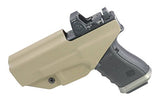 Fierce Defender IWB Kydex Holster Compatible with Glock 19 23 32 w/Optic Cut Winter Warrior Series -Made in USA- (FDE