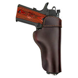 Relentless Tactical The Defender Leather IWB Holster - Fits Most 1911 Style Handguns - Kimber - Colt - S & W - Sig Sauer - Remington - Ruger & More - Made in USA - Brown Left Handed