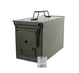 Redneck Convent 50 Cal Metal Ammo Case Cans 4-Pack – Long-Term Shotgun Rifle Gun Ammo Military Army Solid Steel Holder Storage Box