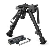 XAegis 2 in 1 Bipod 6 Inch to 9 Inch Adjustable Rifle Bipod with MLOK Rail Mount Adapter Included (Black Bipod with Mlok Adapter)