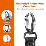 IOKHEIRA Dog Seatbelt, Updated Dog Seat Belt, Multifunctional Pet Safety Belt Reflective Bungee Dog Car Harness with Hook Latch& Seatbelt Buckle, Swivel Aluminum Carabiner
