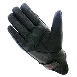 Full finger Goat Skin Leather Touch Screen Motorcycle Gloves Men/Women S,M,L,XL,XXL (Perforated, L)