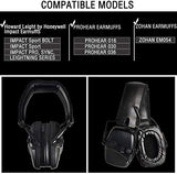 PROHEAR 030 Bluetooth Electronic Shooting Muffs & GEP02 Gel Ear Pads for Howard Leight by Honeywell Impact and PROHEAR 030 Earmuffs