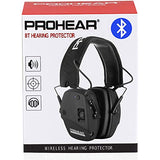 PROHEAR 030 Electronic Shooting Ear Protection Earmuffs with Bluetooth, Noise Reduction Sound Amplification Hearing Protector for Gun Range, Hunting, Gifts for Women and Man - Black