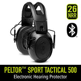 Peltor Sport Tactical 500 Smart Electronic Hearing Protector with Bluetooth Technology, NRR 26 dB, Ideal for the Range, Shooting and Hunting, TAC500-OTH