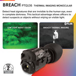 FLIR Breach PTQ136 Multi-Purpose Thermal Imaging Monocular , Black