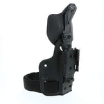 Safariland 6004Ufa & 568BL On Single Strap Leg Shroud W/Qls 22 Receiver, Plain Right Hand, Black