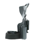 Safariland 6004UFA on Single Strap Leg Shroud with QLS 22 Receiver & Pouches, Plain Black Finish, Right Hand