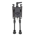 FeelRight 6-9 Inch Tactical Carbon Fiber Hunting Bipod Quick Release Swivel Style with Podlock for Picatinny Rail or Sling Swivel Studs