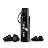Safariland Pro Impulse Hearing Protection, In Ear Earplugs with Keychain Storage Case - Hearing Protection for Firing Range, Shooting and Hunting