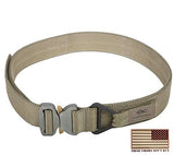 Viking Tactics VTAC Cobra Riggers Belt - Includes 3x5 Reversed American Flag Decal (Coyote Large)