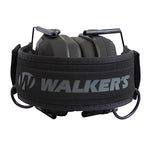 Walker's Hearing Protection Patriot Series Razor Slim Safety Ear Protection Muffs with NRR 23dB Noise Reduction Rating, Black Punisher