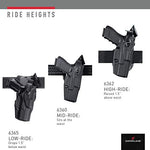 Safariland 6365-73-131, 6365, SLS/ALS, Level 3 Retention Duty Holster Fits: Beretta 92, Low-Ride, STX Tactical Black, Right Hand