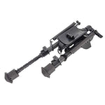 FeelRight 6-9 Inch Tactical Carbon Fiber Hunting Bipod Quick Release Swivel Style with Podlock for Picatinny Rail or Sling Swivel Studs