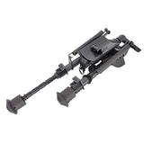 FeelRight 6-9 Inch Tactical Carbon Fiber Hunting Bipod Quick Release Swivel Style with Podlock for Picatinny Rail or Sling Swivel Studs