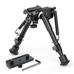 XAegis Carbon Fiber 6"- 9" Rifle Bipod with Keymod Adapter for Hunting & Shooting Carbon Bipod