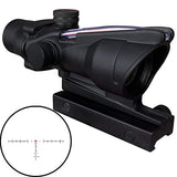 CTOPTIC 4x32 Scope Red Horseshoe Reticle Hunting RifleScopes Optic Sight Reticle Real Red Fiber
