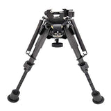 FeelRight 6-9 Inch Tactical Carbon Fiber Hunting Bipod Quick Release Swivel Style with Podlock for Picatinny Rail or Sling Swivel Studs