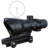 CTOPTIC 4x32 Scope Red Horseshoe Reticle Hunting RifleScopes Optic Sight Reticle Real Red Fiber