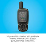 Garmin GPSMAP 64sx, Handheld GPS with Altimeter and Compass, Preloaded with TopoActive Maps