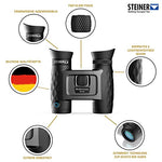 Steiner BluHorizons 10x26 Binoculars - Unique Lens Technology, Eye Protection, Compact, Lightweight - Ideal for Outdoor Activities and Sporting Events