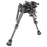 FeelRight 6-9 Inch Tactical Carbon Fiber Hunting Bipod Quick Release Swivel Style with Podlock for Picatinny Rail or Sling Swivel Studs