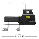 EOTECH 518.A65, Holographic Weapon Sights, 1 MOA, Not Night Vision Compatible, Black, Length: 5.60"