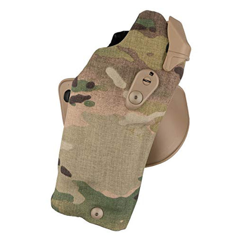 Safariland 6378RDS Automated Locking System Duty Holster, Red Dot Sight Compatible, Cordura Multi-Cam, Right Hand, Fits: Glock 17/22 Surefire X300U