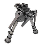 FeelRight 6-9 Inch Tactical Carbon Fiber Hunting Bipod Quick Release Swivel Style with Podlock for Picatinny Rail or Sling Swivel Studs