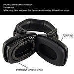 PROHEAR 030 Bluetooth Electronic Shooting Muffs & GEP02 Gel Ear Pads for Howard Leight by Honeywell Impact and PROHEAR 030 Earmuffs