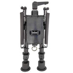 FeelRight 6-9 Inch Tactical Carbon Fiber Hunting Bipod Quick Release Swivel Style with Podlock for Picatinny Rail or Sling Swivel Studs