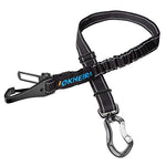 IOKHEIRA Dog Seatbelt, Updated Dog Seat Belt, Multifunctional Pet Safety Belt Reflective Bungee Dog Car Harness with Hook Latch& Seatbelt Buckle, Swivel Aluminum Carabiner