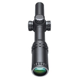 Bushnell AR Optics, FFP Illuminated BTR-1 BDC Riflescope with Target Turrets and Throw Down PCL, Matte Black, 1-4x/24mm