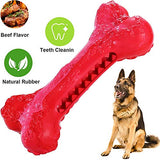 Dog Toys for Aggressive Chewers Large Breed Indestructible Toothbrush Bone for Medium Large Dogs Tough Rubber Tug Sticks for Puppy Teeth Cleaning Puzzle Toys for Dog (L)