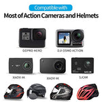 TELESIN Helmet Chin Mount, Motorcycle Helmet Strap for GoPro Hero (2018), Hero 7, Hero 6 Hero 5 Black Hero 4/3+/LCD Session, 360 Camera, AKASO, Campark, Polaroid, Lite, APEMAN, DJI OSMO ACTION