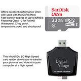 GoPro HERO6 Black + SanDisk Ultra 32GB Memory Card + Hard Fitted Case + Card Reader + Chest Mount + Head Mount + Flexible Tripod + Hero 6 Best Value Bundle