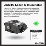 HOLOSUN - Dual Green Laser Sight with IR Illuminator (LS321G)