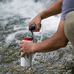 MSR TrailShot Pocket-Sized Water Filter for Hiking, Camping, Travel, and Emergency Preparedness