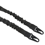 CVLIFE Two Points Sling with Length Adjuster Traditional Sling with Metal Hook for Outdoors Black 2 Pack