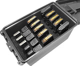 MTM Tactical Mag Can Multi Mag for 223/5.56 Magazines and 9mm to 45 ACP Magazine Storage TMCLE,Black