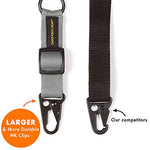 Eagle Rock Gear 550 Paracord 2 Point Gun Sling for Rifles, Shotguns, Crossbows, Airsoft - with Easy Adjustable Strap, HK Clips, Swivels (Gray)