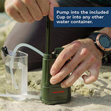 Survivor Filter PRO - Virus and Heavy Metal Tested 0.01 Micron Water Filter for Camping, Hiking, and Emergency. 3 Stages - 2 Cleanable 100,000L Membranes and a Carbon Filter for Family Preparedness