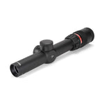 Trijicon TR24R AccuPoint 1-4x24mm Riflescope, 30mm Main Tube with BAC, Red Triangle Post Reticle, Matte Black