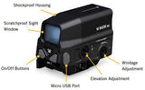 Vortex Optics Razor AMG UH-1 Holographic Sight - 1 MOA Dot